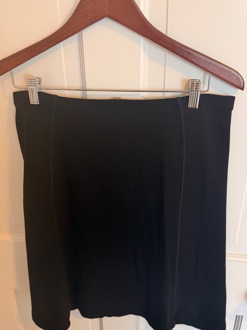 Smartwool Black Merino Wool Skirt Midi Knee Length